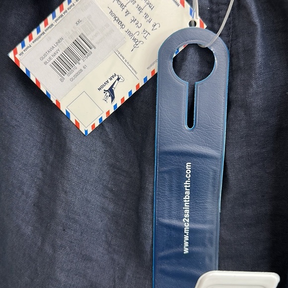 MC2 Saint Barth Gustavia linen shorts navy - Picture 10 of 11